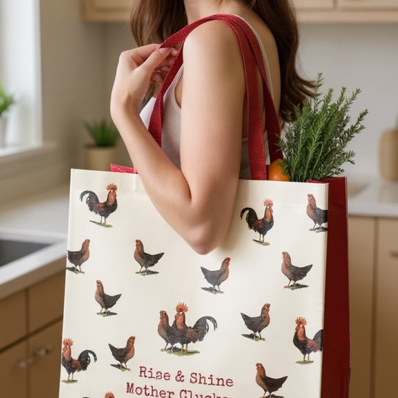 Cow Tote Bag: Funny Farm Animal Reusable Grocery Bag - Picture 5 of 5